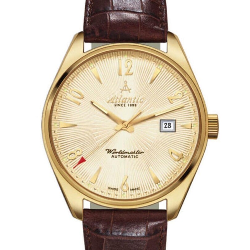 ATLANTIC - WORLDMASTER ART DECO 51752.45.35G Otomatik (İsviçre Üretimi Kurmalı Sellita SW210-1 Mekanizmalı) Erkek Kol Saati