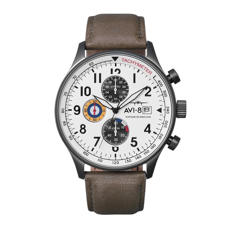 AVI-8 - HAWKER HURRICANE CLASSIC CHRONOGRAPH AV-4011-0B (Seiko VD57 Mekanizmalı) Erkek Kol Saati