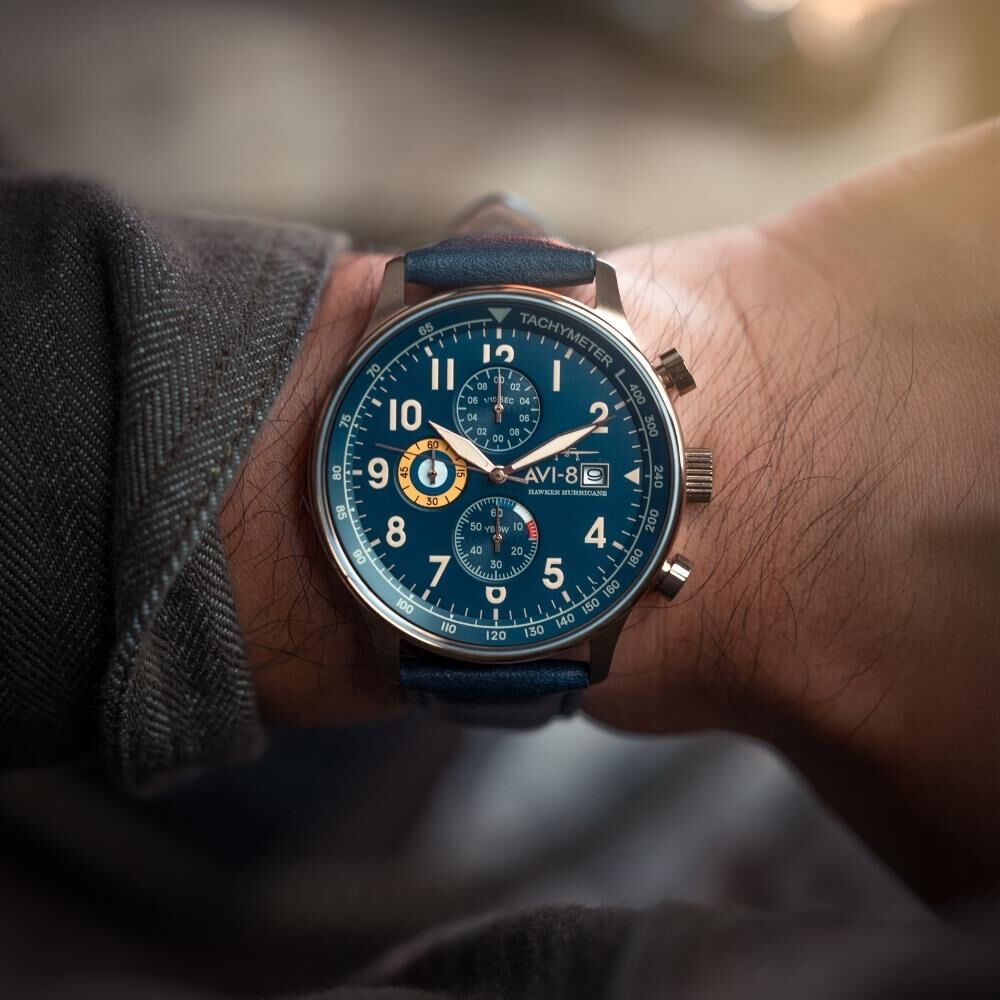 HAWKER HURRICANE AV-4011-0Q (Seiko VD57 Mekanizmalı) Erkek Kol Saati