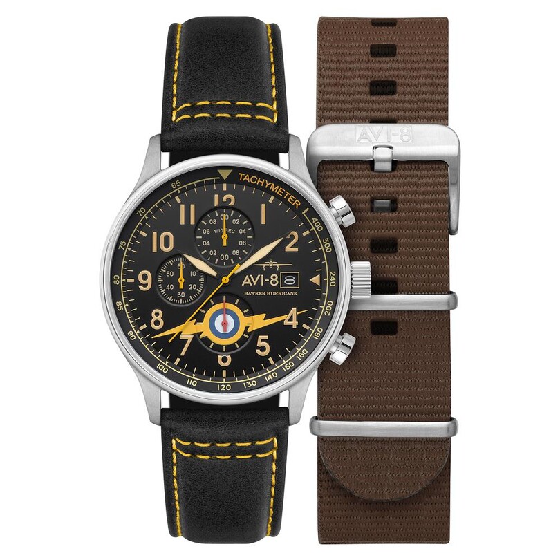 AVI-8 - HAWKER HURRICANE CLASSIC CHRONOGRAPH AV-4011-0I (Seiko VD57 Mekanizmalı) Erkek Kol Saati