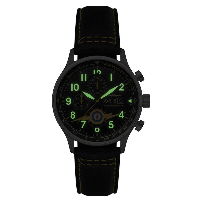 HAWKER HURRICANE CLASSIC CHRONOGRAPH AV-4011-0I (Seiko VD57 Mekanizmalı) Erkek Kol Saati - Thumbnail