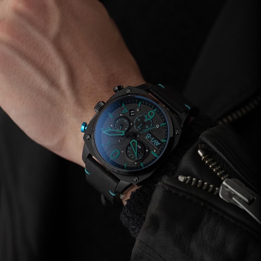 HAWKER HUNTER RETROGRADE AV-4052-05 (Seiko VR3GA Mekanizmalı) Erkek Kol Saati