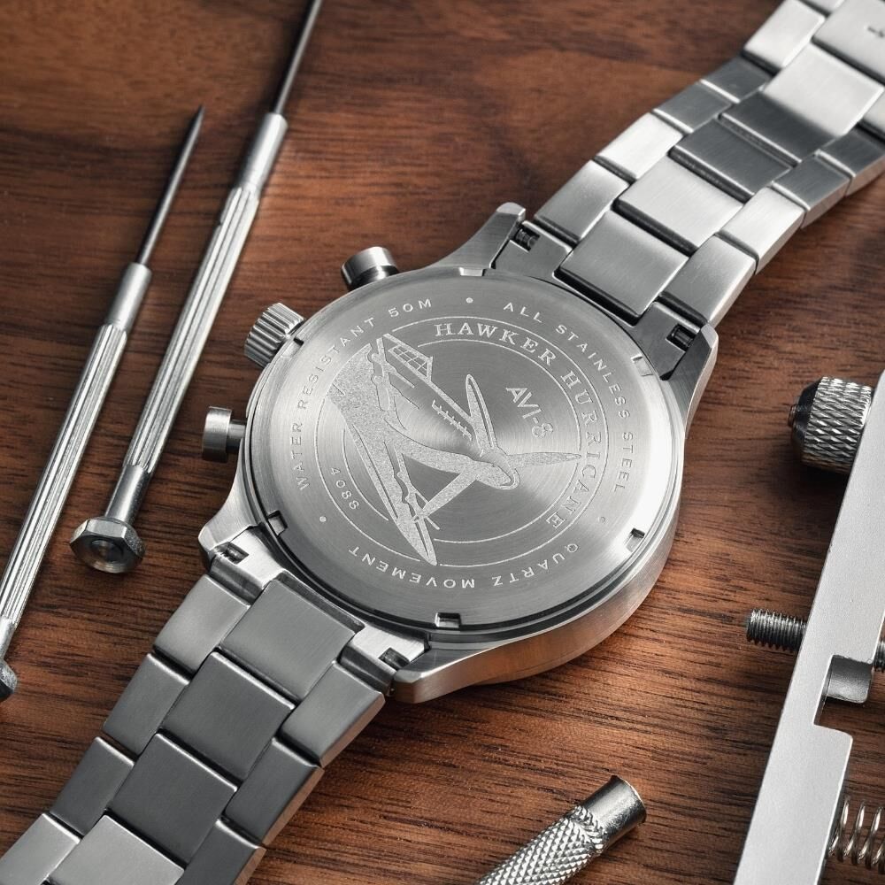 HAWKER HURRICANE CAREY AV-4088-22 (Seiko VD31 Mekanizmalı) Erkek Kol Saati