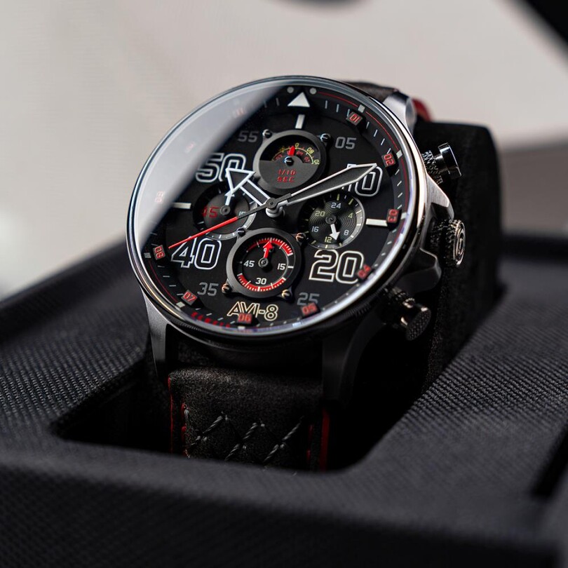 HAWKER TYPHOON CONINGHAM CHRONOGRAPH AV-4093-0A (Seiko VD56 Mekanizmalı) Erkek Kol Saati - Thumbnail