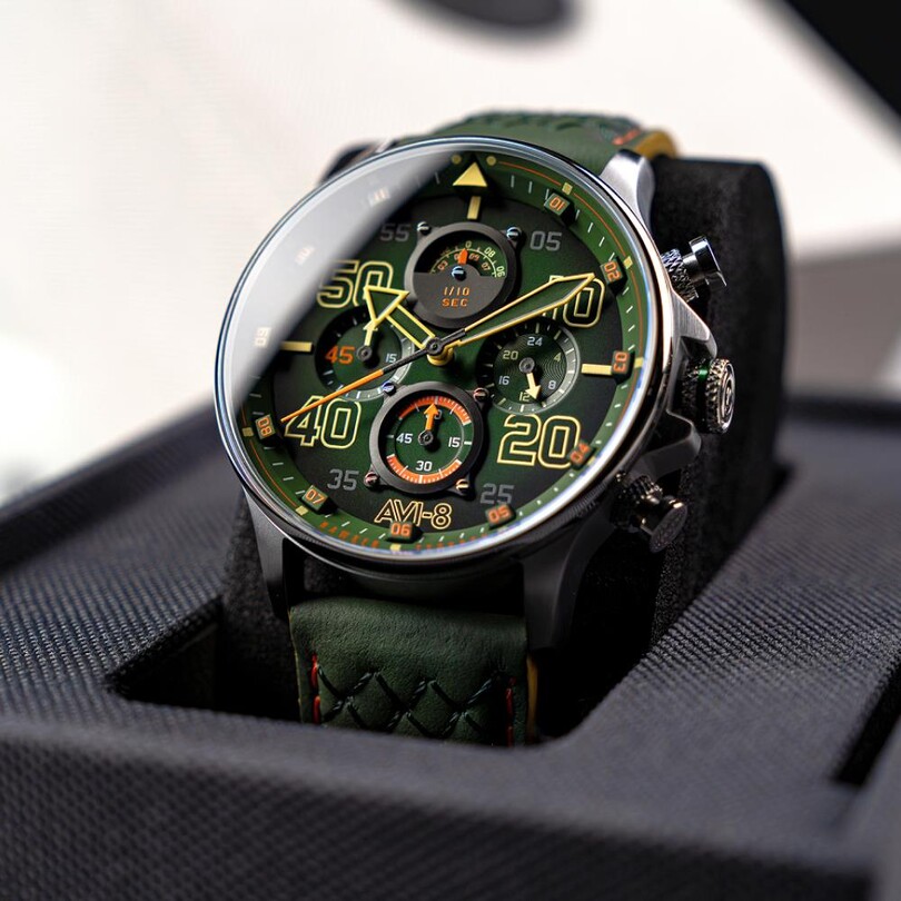 HAWKER TYPHOON CONINGHAM CHRONOGRAPH AV-4093-0D (Seiko VD56 Mekanizmalı) Erkek Kol Saati - Thumbnail