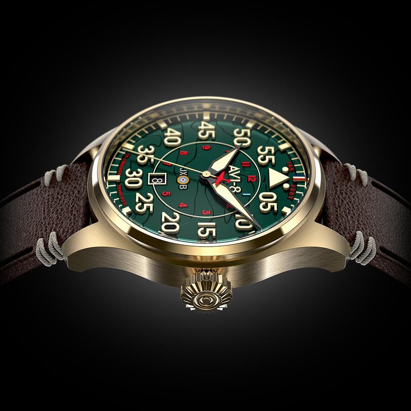 HAWKER HURRICANE CLOWES OTOMATİK AV-4097-04 (Seiko NH35 Mekanizmalı) Erkek Kol Saati - Thumbnail