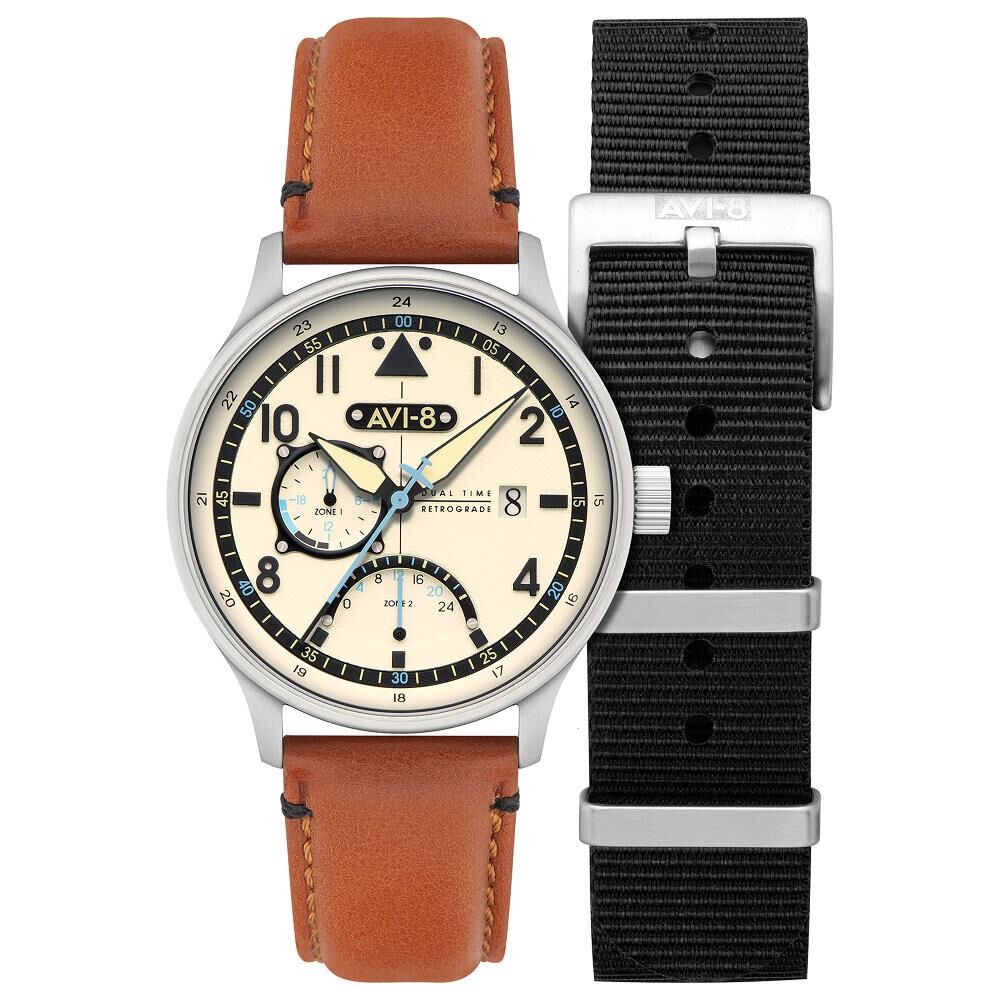 HAWKER HURRICANE MCKELLAR DUAL TIME AV-4101-0C (Citizen Miyota GP03 Mekanizmalı) Erkek Kol Saati