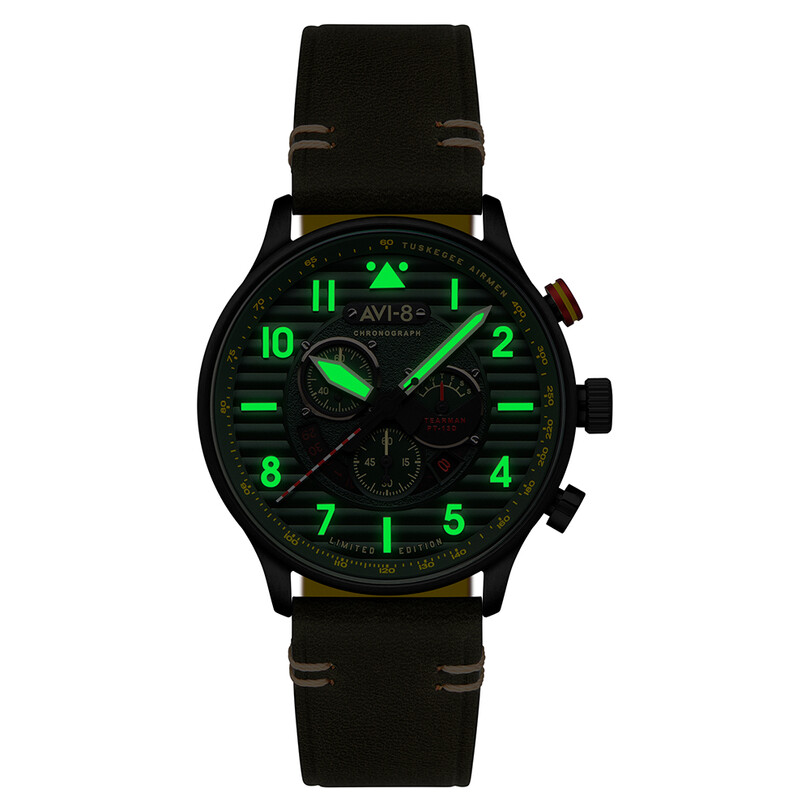 FLYBOY SPIRIT OF TUSKEGEE LIMITED EDITION AV-4109-04 (Seiko FS60 Cal.) - Thumbnail