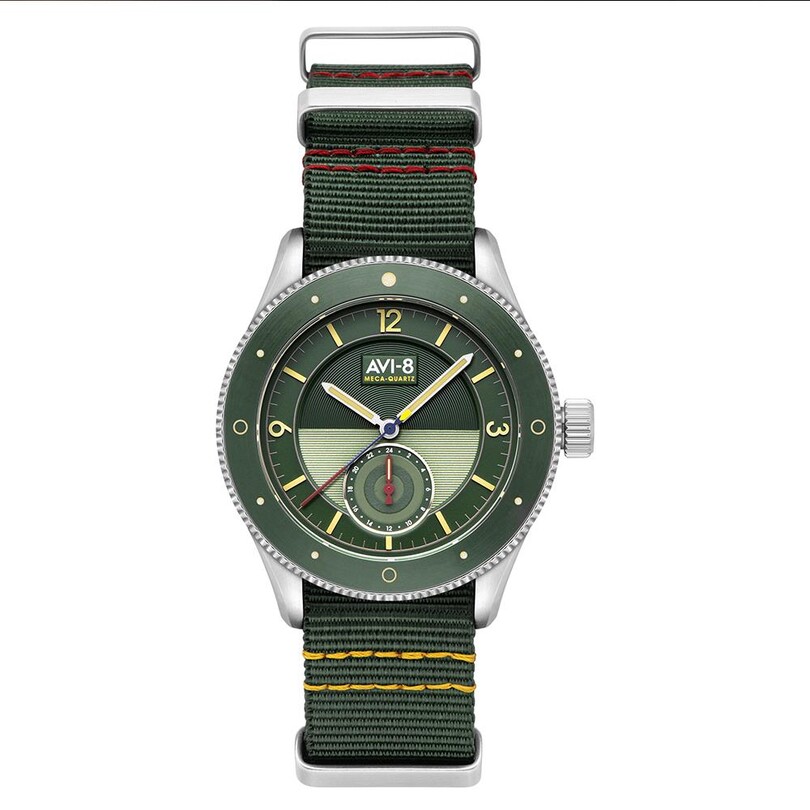 FLYBOY AIRMASTER SECTOR AV-4112-02 (Seiko VH60 Mekanizmalı) Erkek Kol Saati - Thumbnail