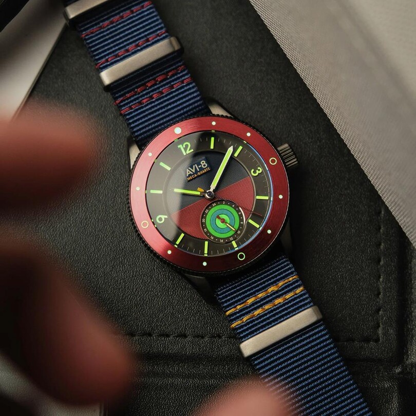 FLYBOY AIRMASTER SECTOR AV-4112-04 (Seiko VH60 Mekanizmalı) Erkek Kol Saati - Thumbnail