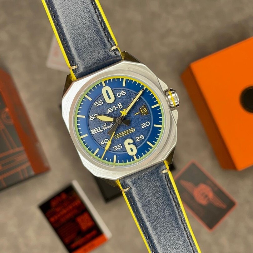 BELL X-1 MACHBUSTER AV-4115-03 Otomatik (Seiko NH35 Mekanizmalı) Erkek Kol Saati - Thumbnail