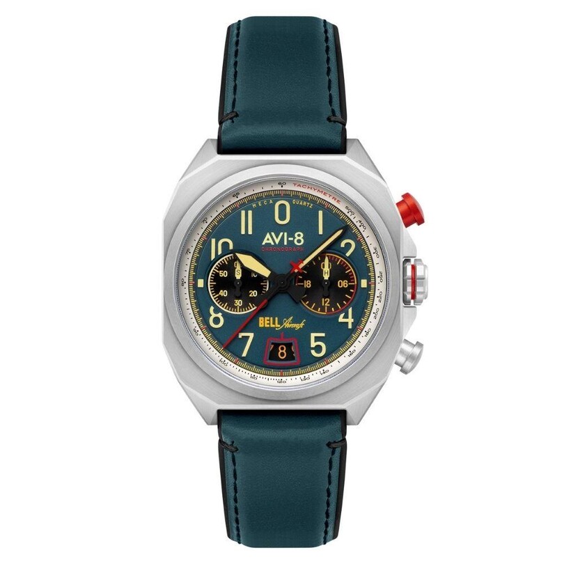 AVI-8 - BELL X-1 MACHBUSTER AV-4118-01 (Seiko VK64 Mekanizmalı) Erkek Kol Saati