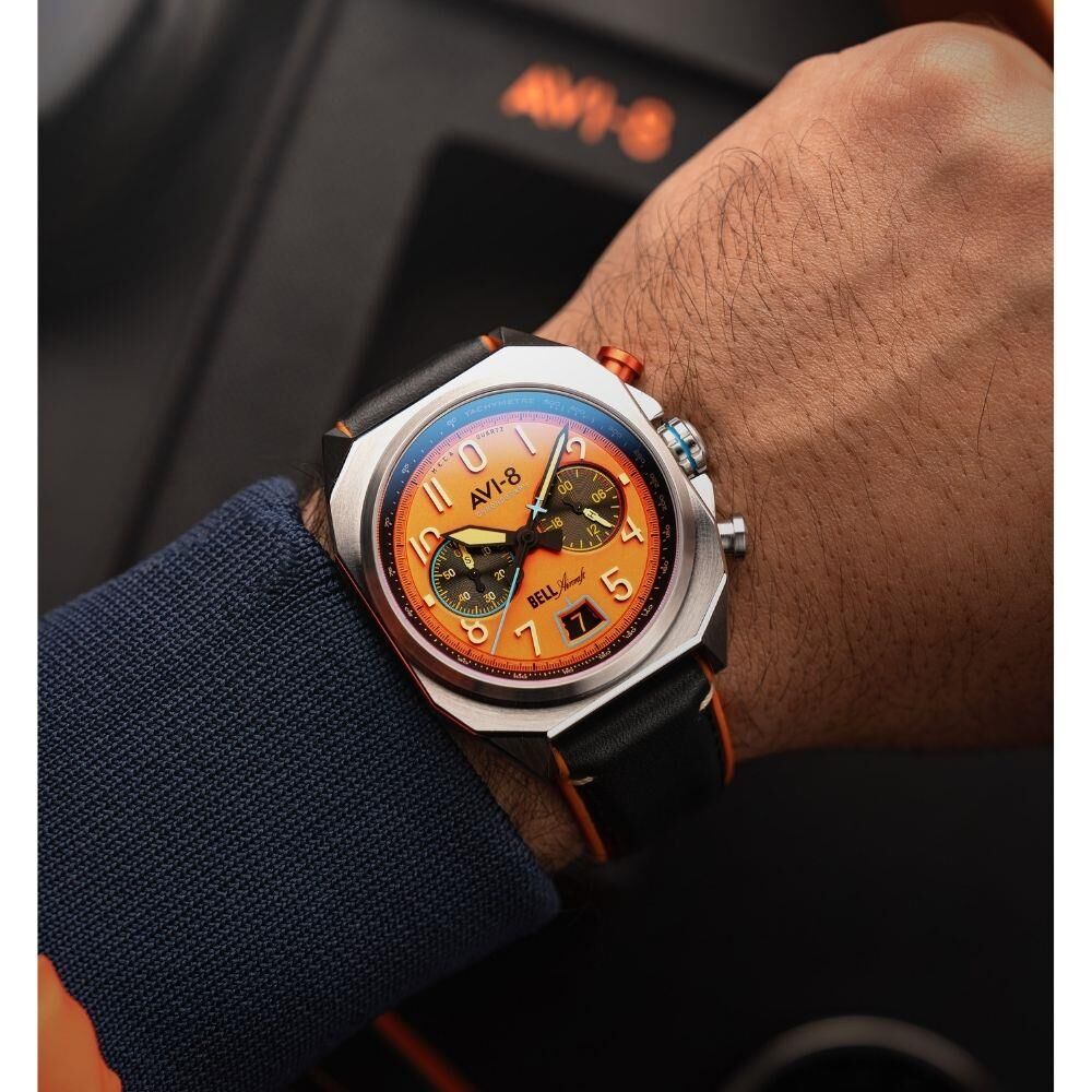 BELL X-1 MACHBUSTER AV-4118-02 (Seiko VK64 Mekanizmalı) Erkek Kol Saati