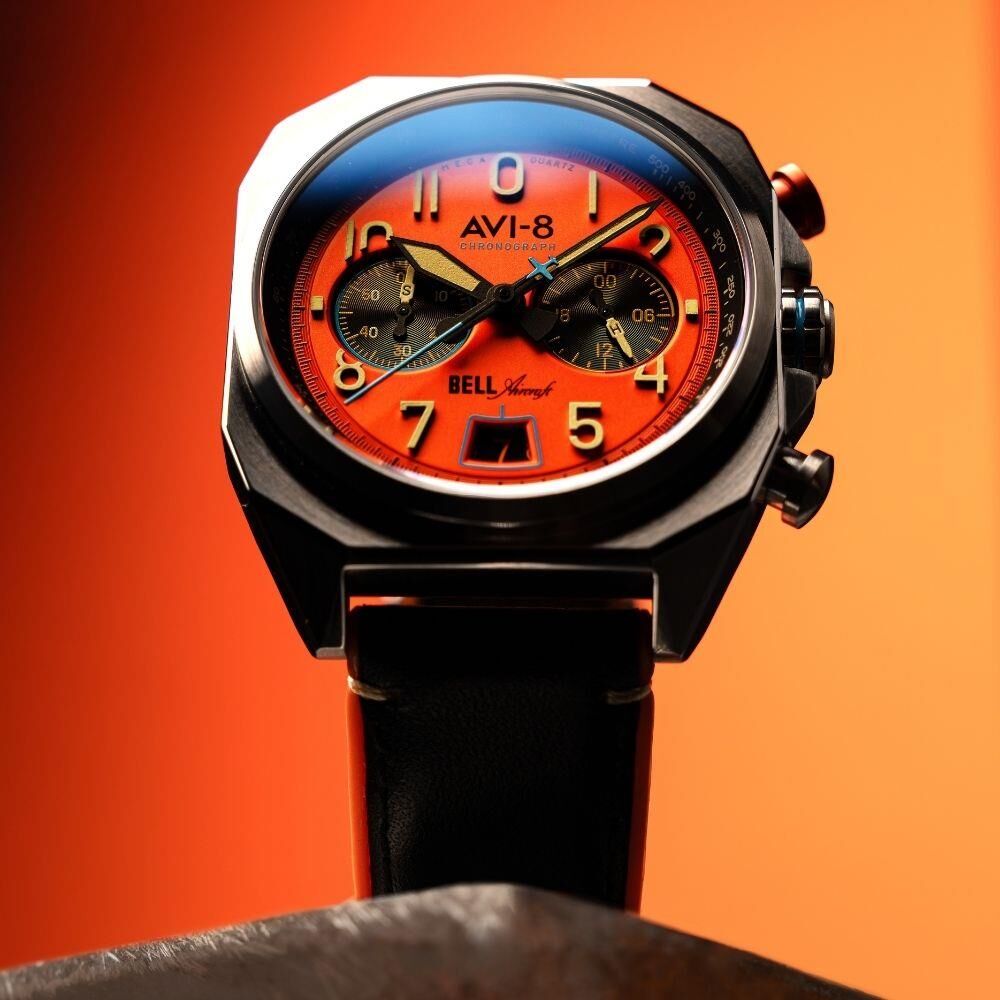 BELL X-1 MACHBUSTER AV-4118-02 (Seiko VK64 Mekanizmalı) Erkek Kol Saati