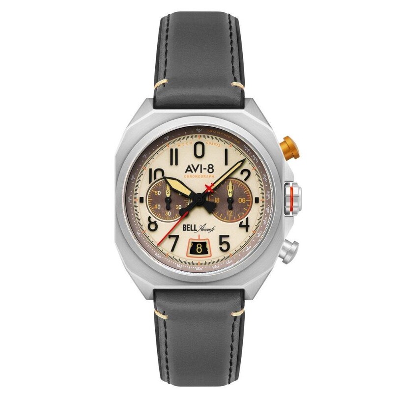 AVI-8 - BELL X-1 MACHBUSTER AV-4118-03 (Seiko VK64 Mekanizmalı) Erkek Kol Saati