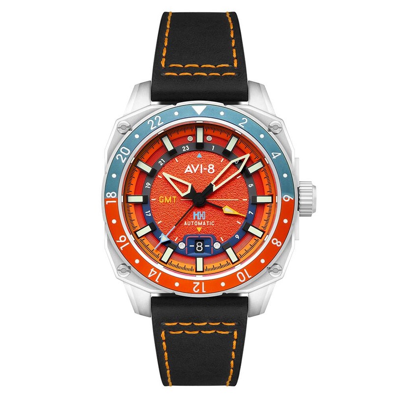 AVI-8 - HAWKER HUNTER GMT AV-4122-06 (Seiko NH34 Mekanizmalı) Erkek Kol Saati