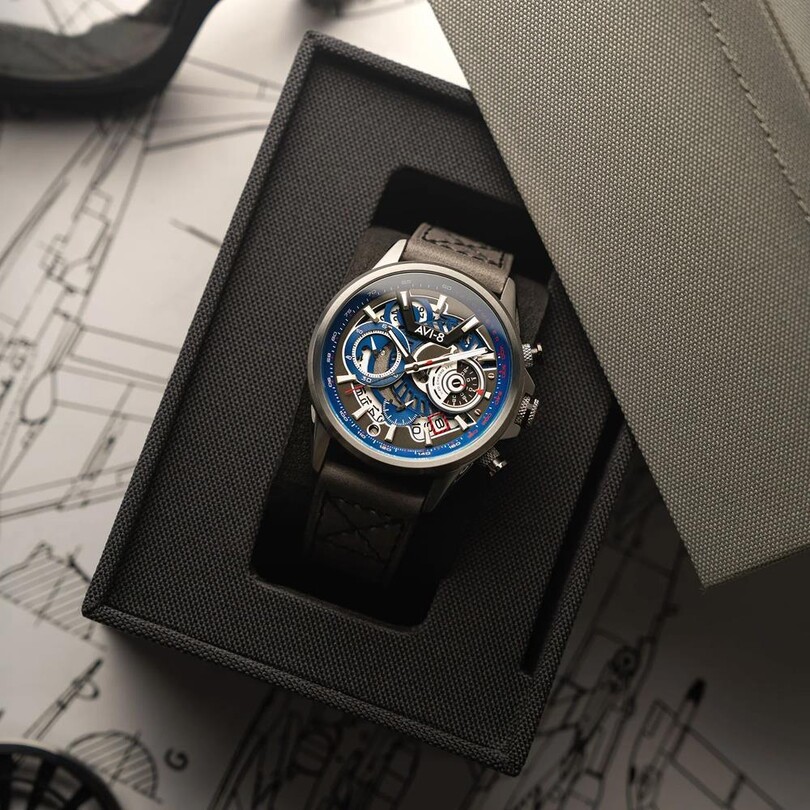 HAWKER HARRIER AV-4125-03 (Citizen Miyota 6S20 Mekanizmalı) Erkek Kol Saati - Thumbnail