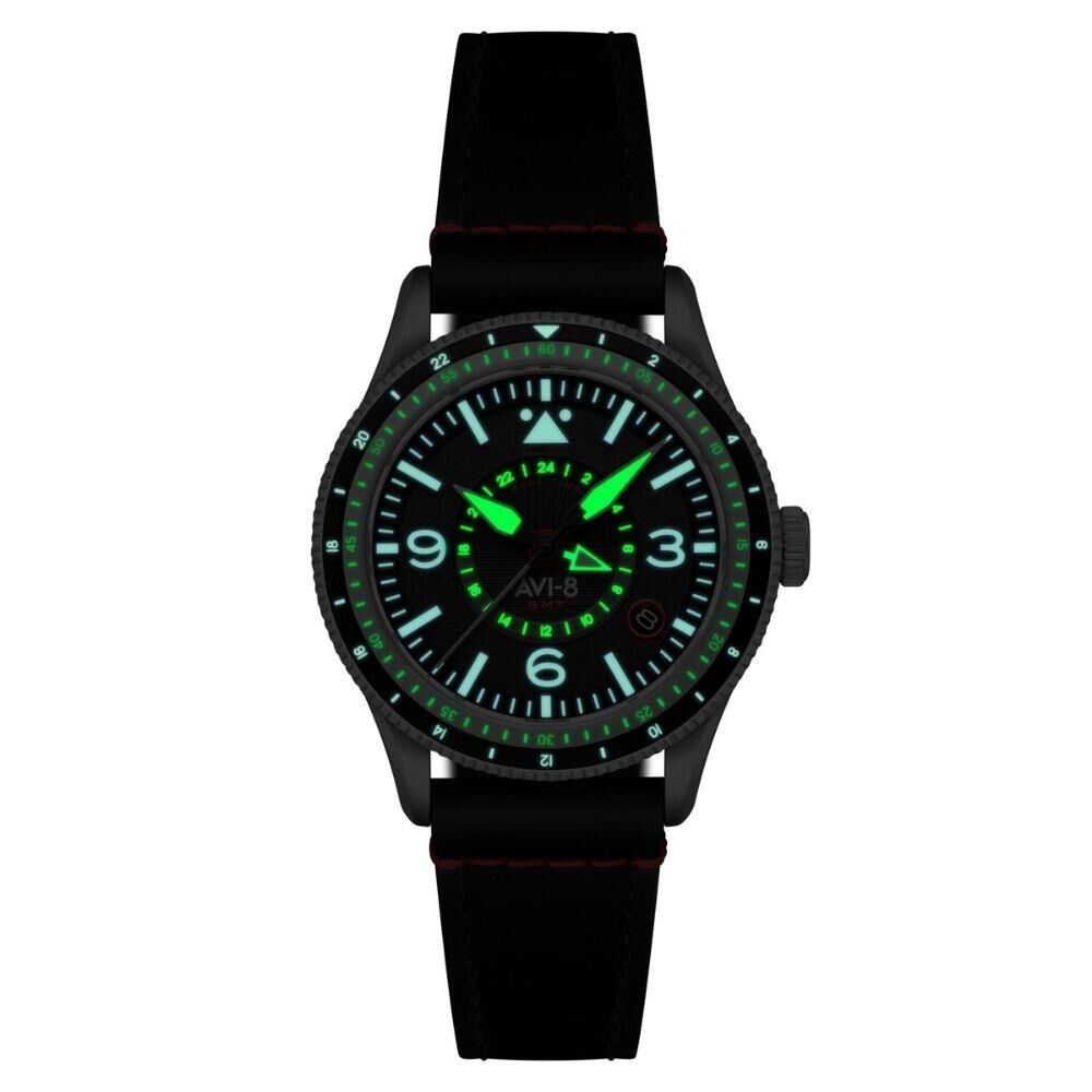 FLYBOY AIRMASTER GMT AV-4128-01 (Seiko NH34 Mekanizmalı) Otomatik Erkek Kol Saati