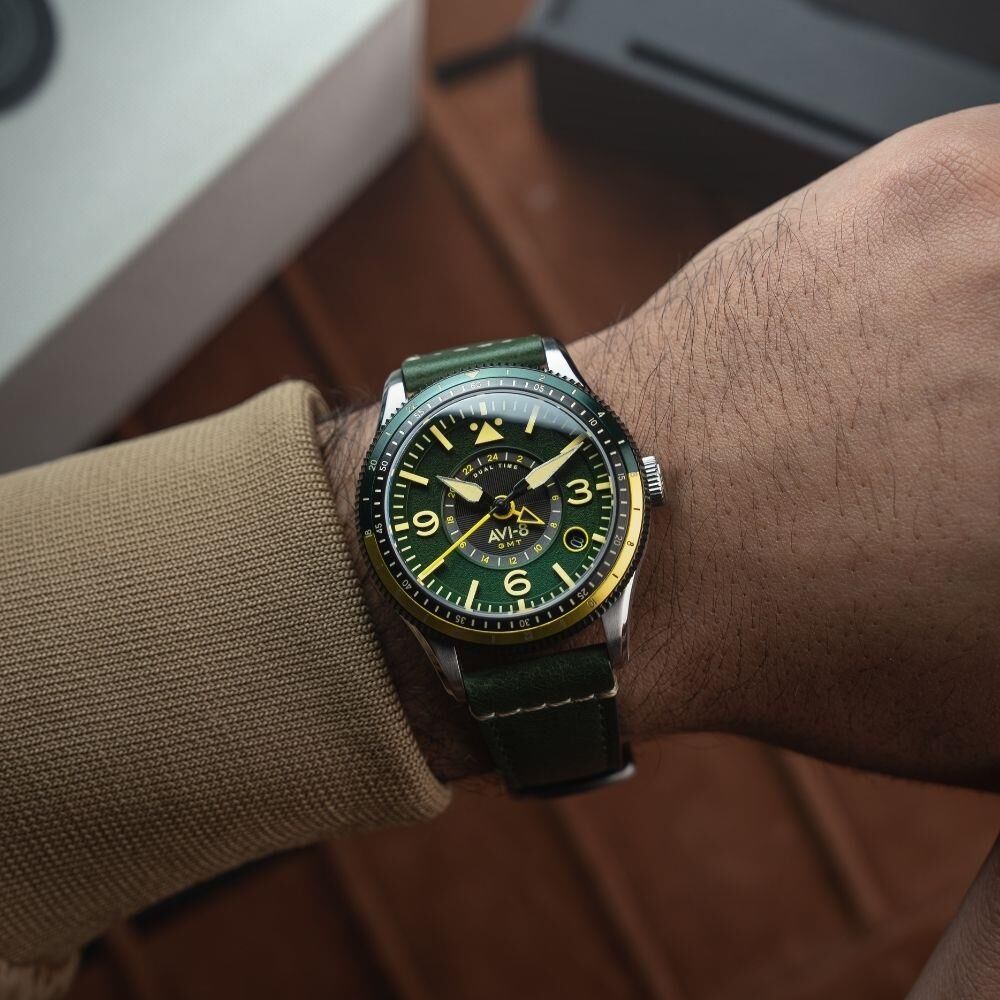 FLYBOY AIRMASTER GMT AV-4128-03 (Seiko NH34 Mekanizmalı) Otomatik Erkek Kol Saati