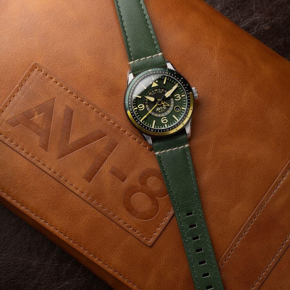 FLYBOY AIRMASTER GMT AV-4128-03 (Seiko NH34 Mekanizmalı) Otomatik Erkek Kol Saati