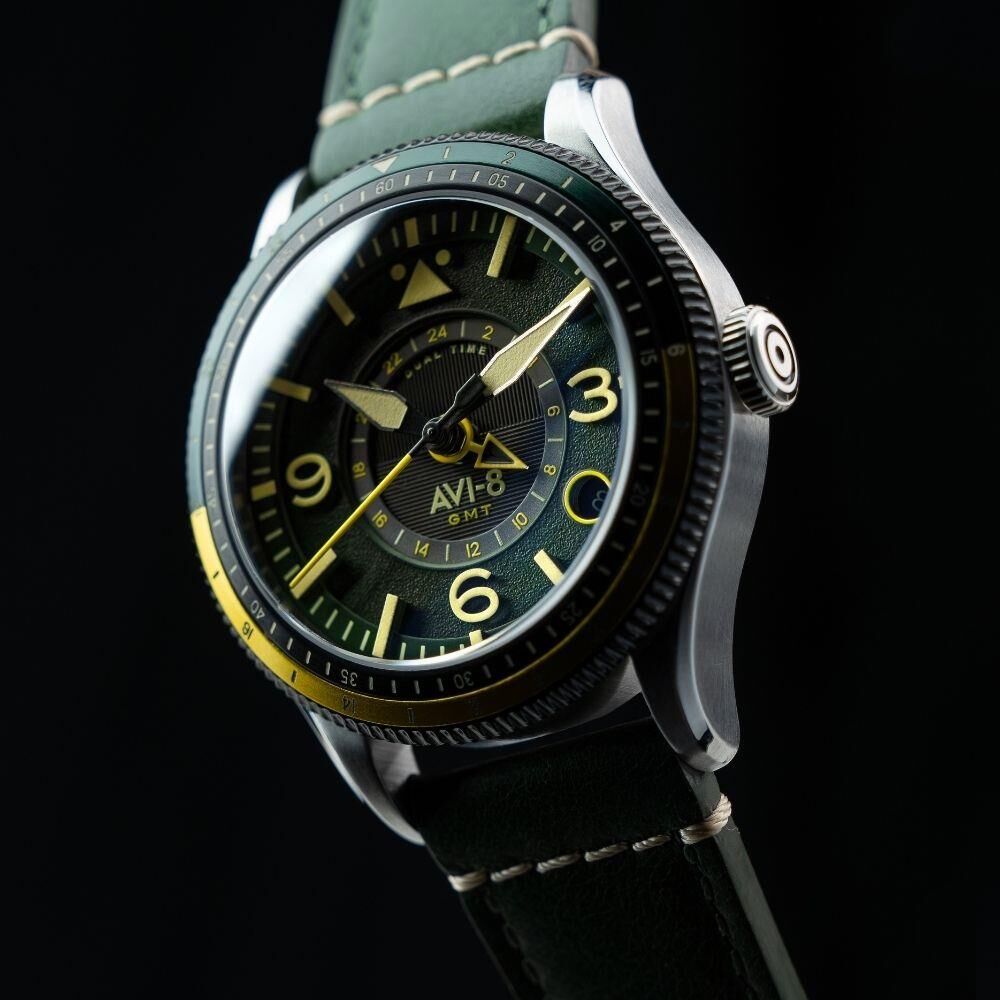 FLYBOY AIRMASTER GMT AV-4128-03 (Seiko NH34 Mekanizmalı) Otomatik Erkek Kol Saati