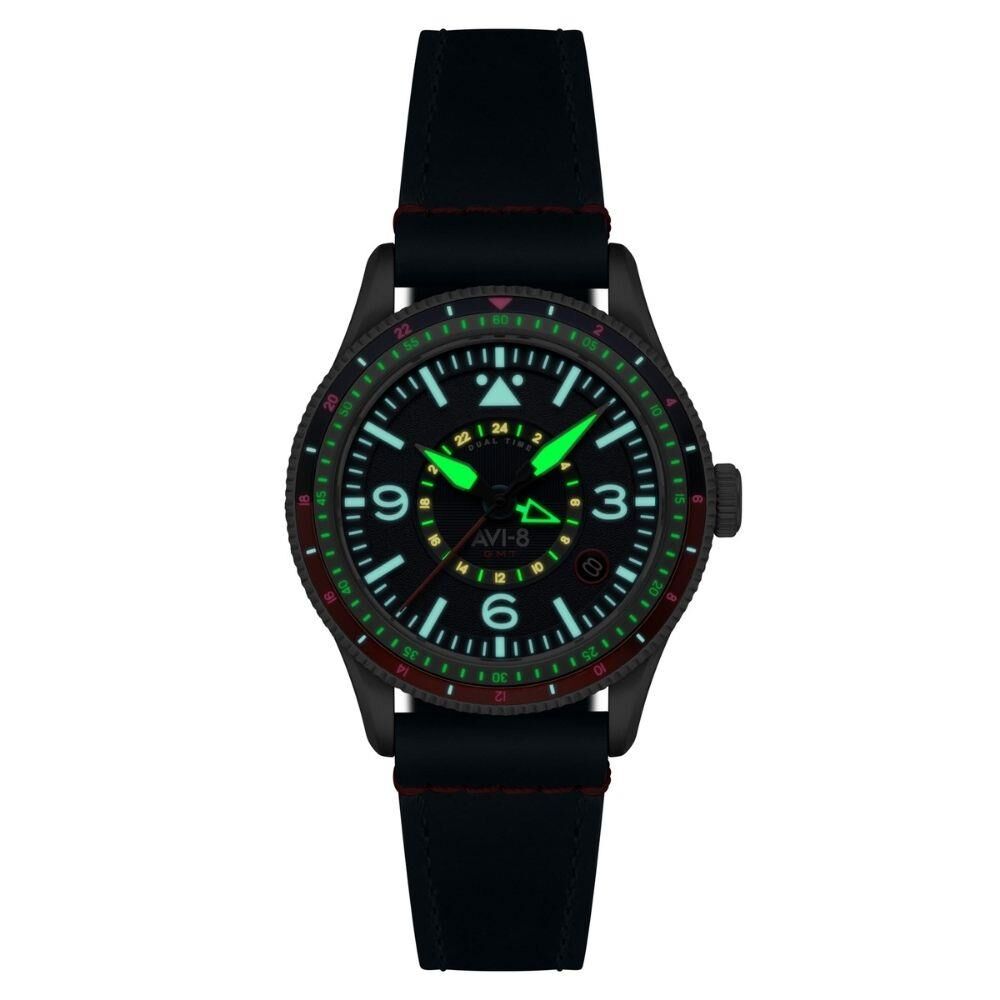 FLYBOY AIRMASTER GMT AV-4128-04 (Seiko NH34 Mekanizmalı) Otomatik Erkek Kol Saati