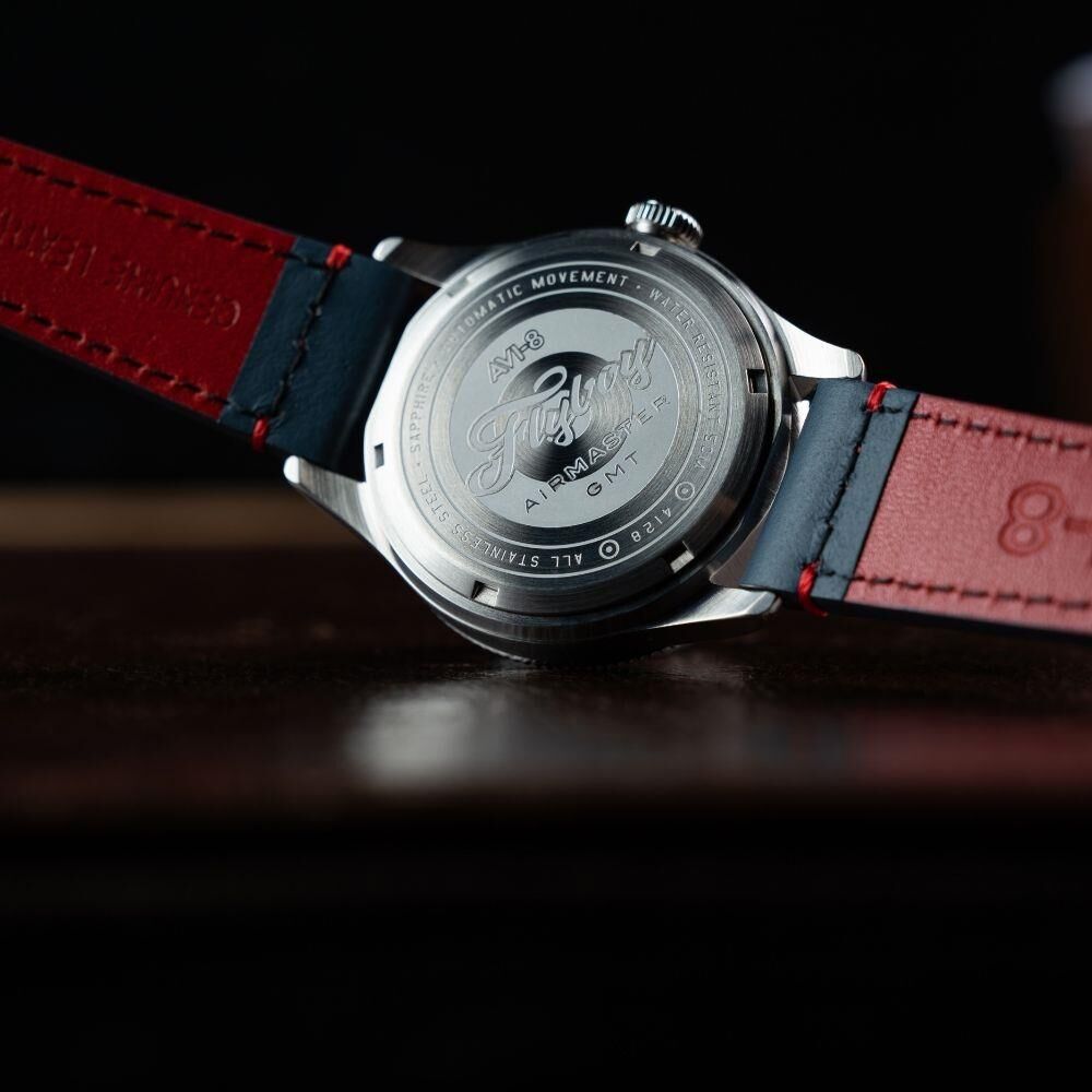 FLYBOY AIRMASTER GMT AV-4128-04 (Seiko NH34 Mekanizmalı) Otomatik Erkek Kol Saati