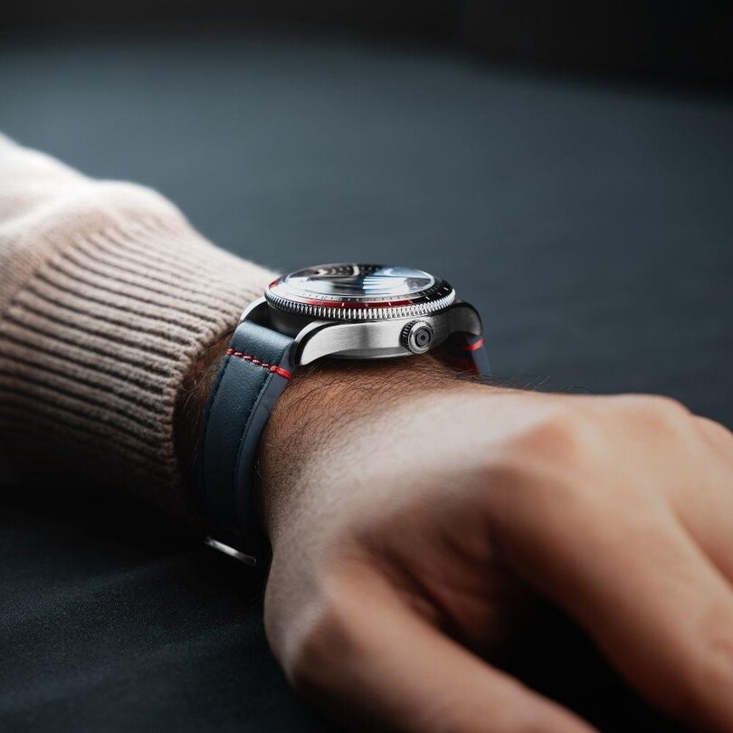 FLYBOY AIRMASTER GMT AV-4128-04 (Seiko NH34 Mekanizmalı) Otomatik Erkek Kol Saati - Thumbnail
