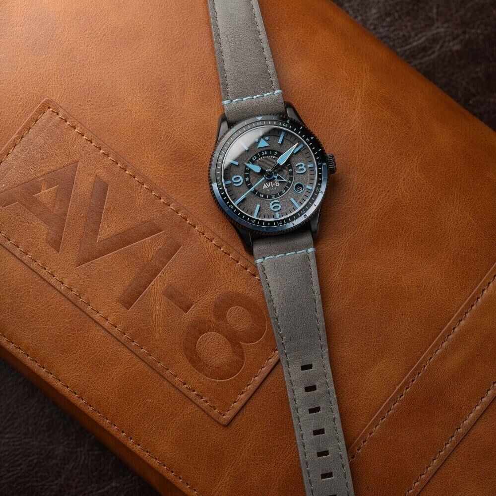 FLYBOY AIRMASTER GMT AV-4128-05 (Seiko NH34 Mekanizmalı) Otomatik Erkek Kol Saati