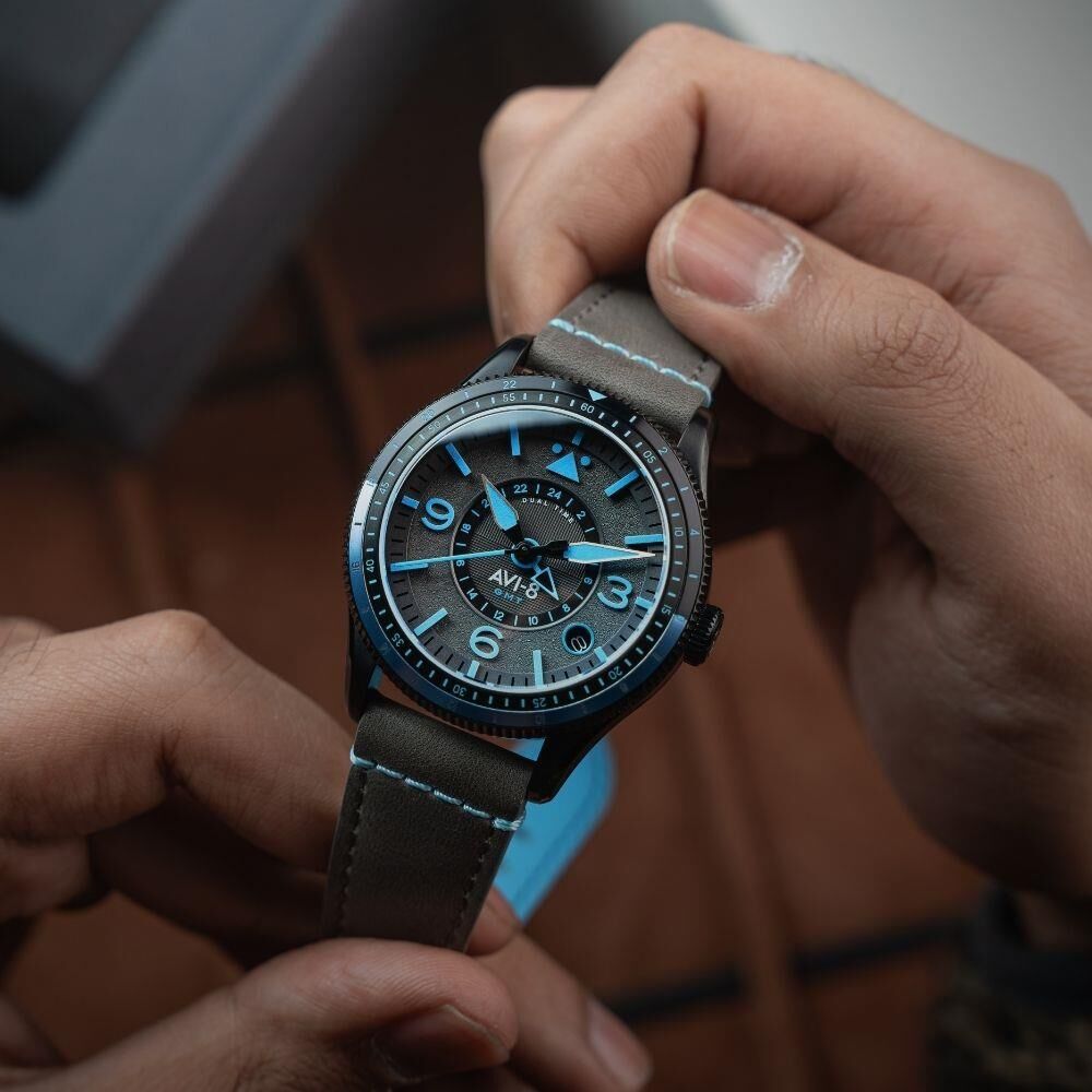 FLYBOY AIRMASTER GMT AV-4128-05 (Seiko NH34 Mekanizmalı) Otomatik Erkek Kol Saati