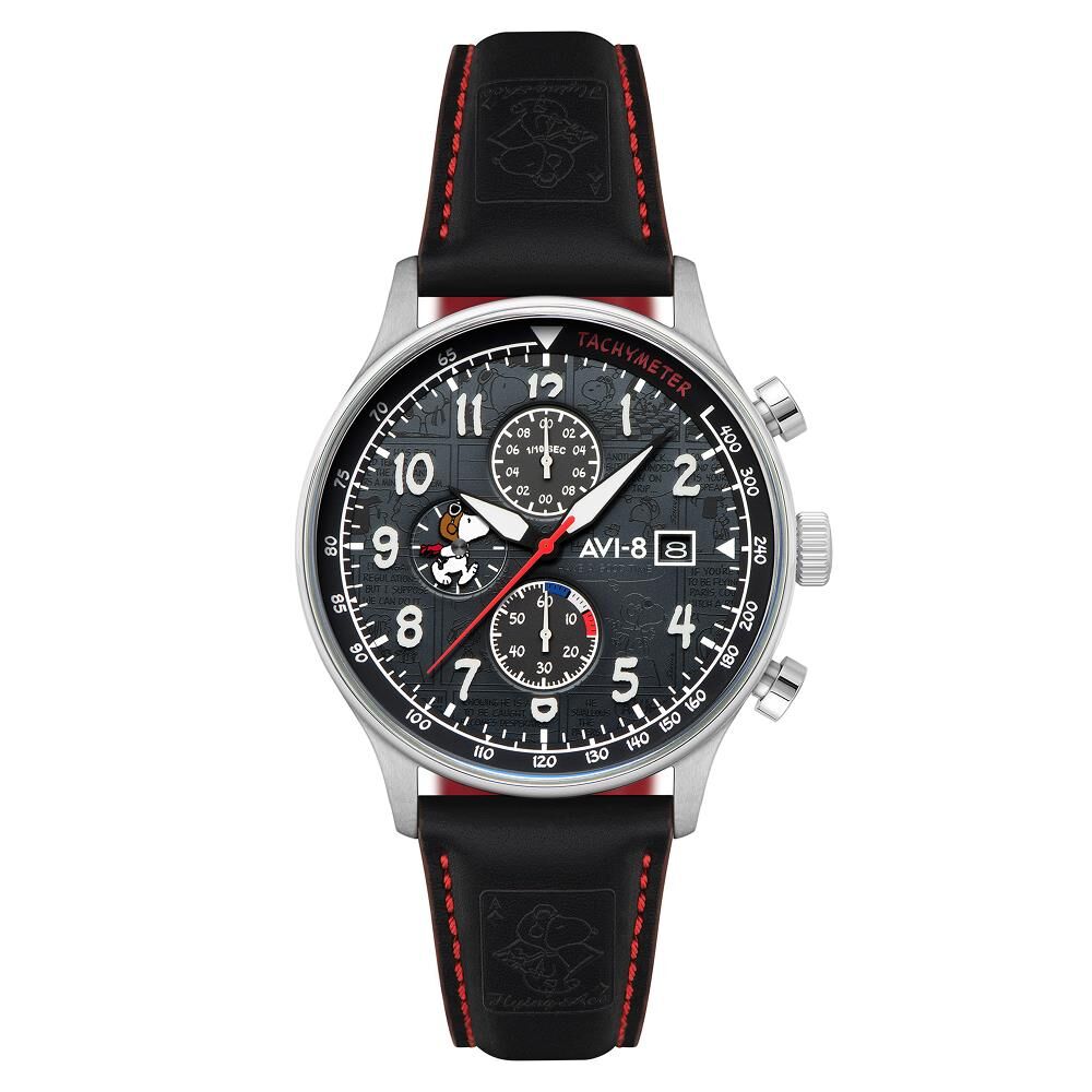 HAWKER HURRICANE CLASSIC CHRONOGRAPH PEANUTS SNOOPY FLYING ACE LIMITED EDITION AV-4132-01 (Seiko VD57 Mekanizmalı) Erkek Kol Saati