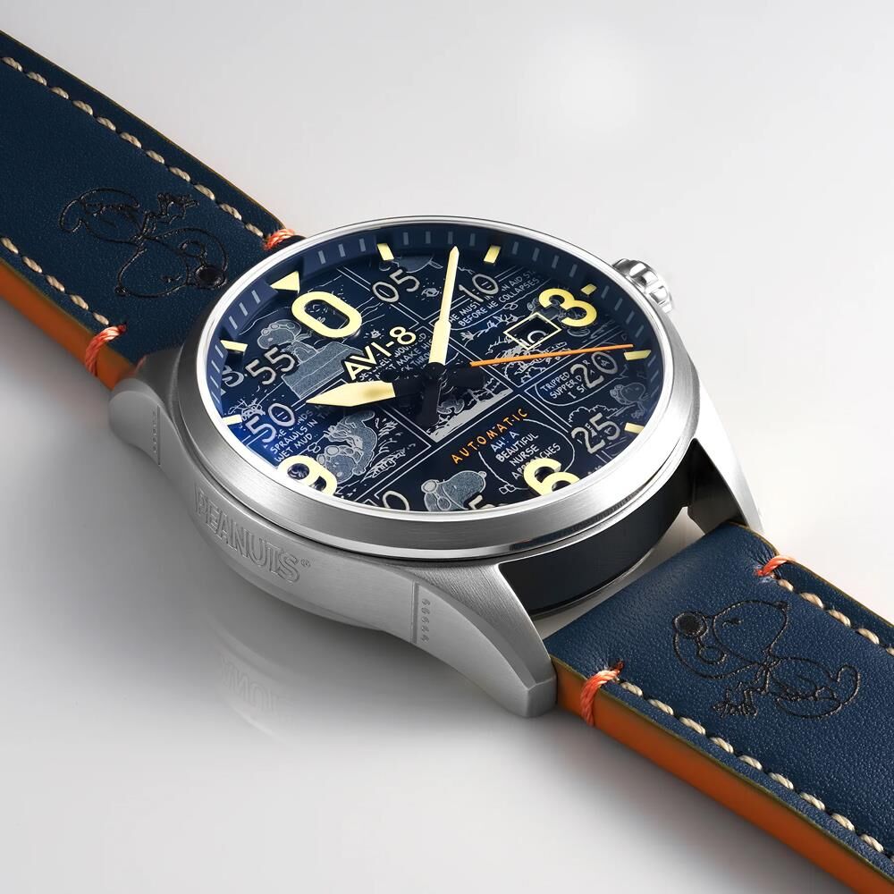 SPITFIRE SMITH PEANUTS SNOOPY FLYING ACE LIMITED EDITION AV-4134-01 Otomatik (Seiko NH35 Mekanizmalı) Erkek Kol Saati