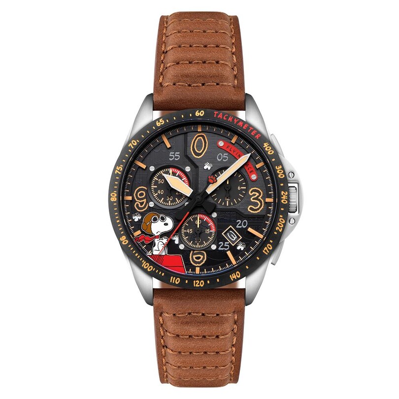 AVI-8 - P-51 MUSTANG BLAKESLEE CHRONOGRAPH PEANUTS SNOOPY FLYING ACE LIMITED EDITION AV-4140-02 (Seiko VK68 Mekanizmalı) Erkek Kol Saati