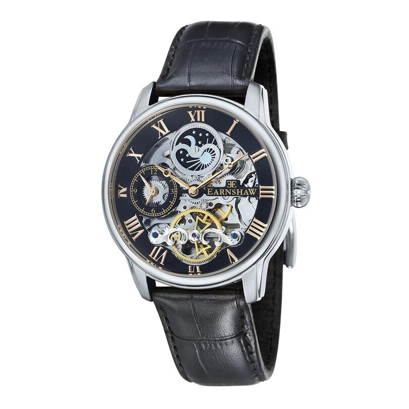 EARNSHAW - LONGITUDE AUTOMATIC SKELETON ES-8006-04 Erkek Kol Saati
