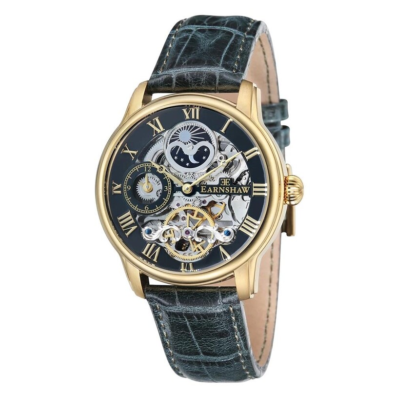 EARNSHAW - LONGITUDE AUTOMATIC SKELETON ES-8006-09 Erkek Kol Saati