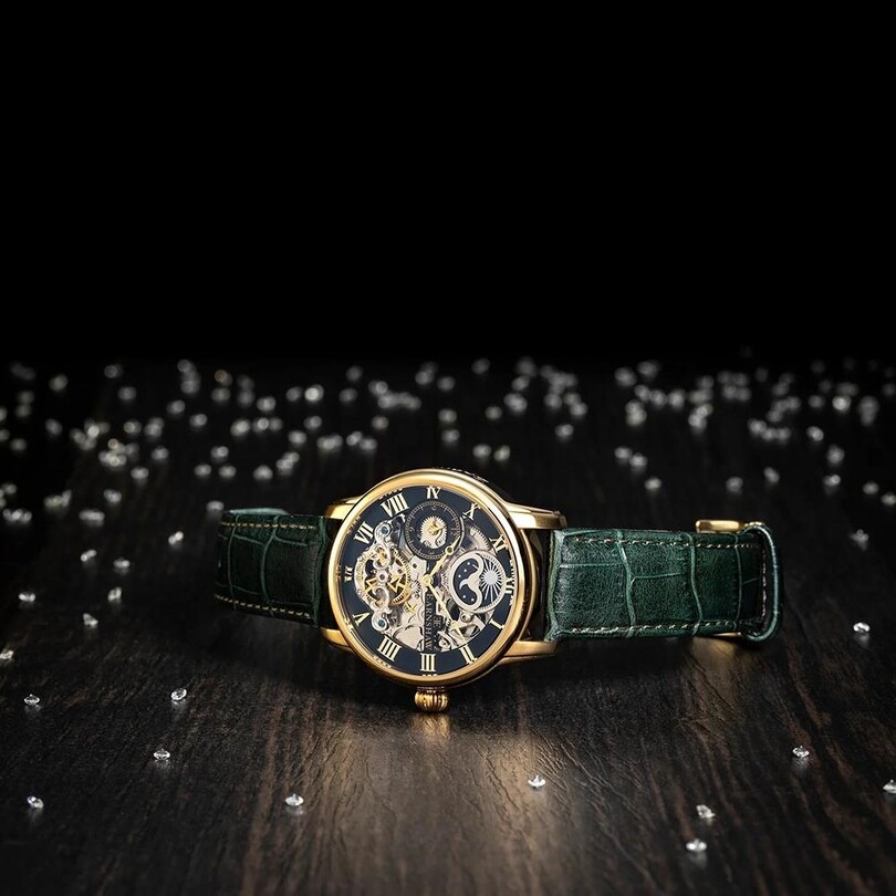 LONGITUDE AUTOMATIC SKELETON ES-8006-09 Erkek Kol Saati - Thumbnail