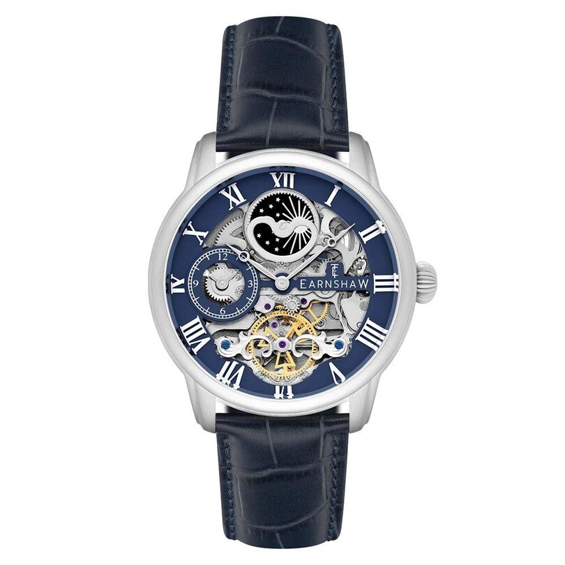 EARNSHAW - LONGITUDE AUTOMATIC SKELETON ES-8006-0C Erkek Kol Saati