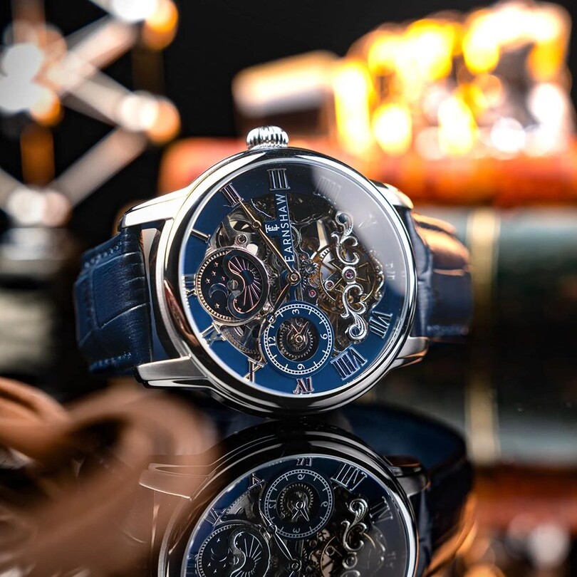LONGITUDE AUTOMATIC SKELETON ES-8006-0C Erkek Kol Saati - Thumbnail