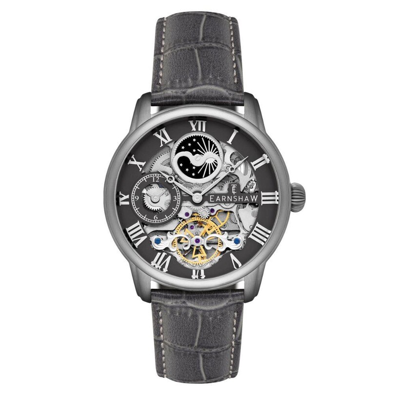 EARNSHAW - LONGITUDE AUTOMATIC SKELETON ES-8006-0F Erkek Kol Saati