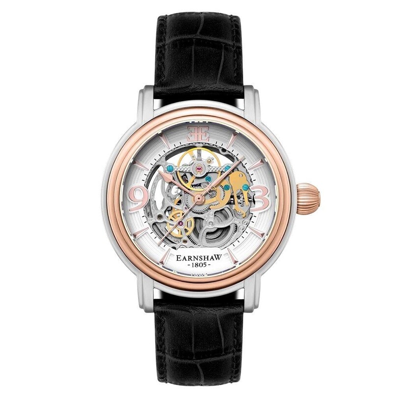 EARNSHAW - LONGCASE GRANDE SKELETON AUTOMATIC ES-8011-06 Erkek Kol Saati