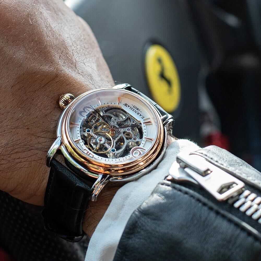 LONGCASE GRANDE SKELETON AUTOMATIC ES-8011-06 Erkek Kol Saati