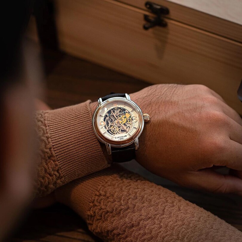 LONGCASE GRANDE SKELETON AUTOMATIC ES-8011-06 Erkek Kol Saati - Thumbnail