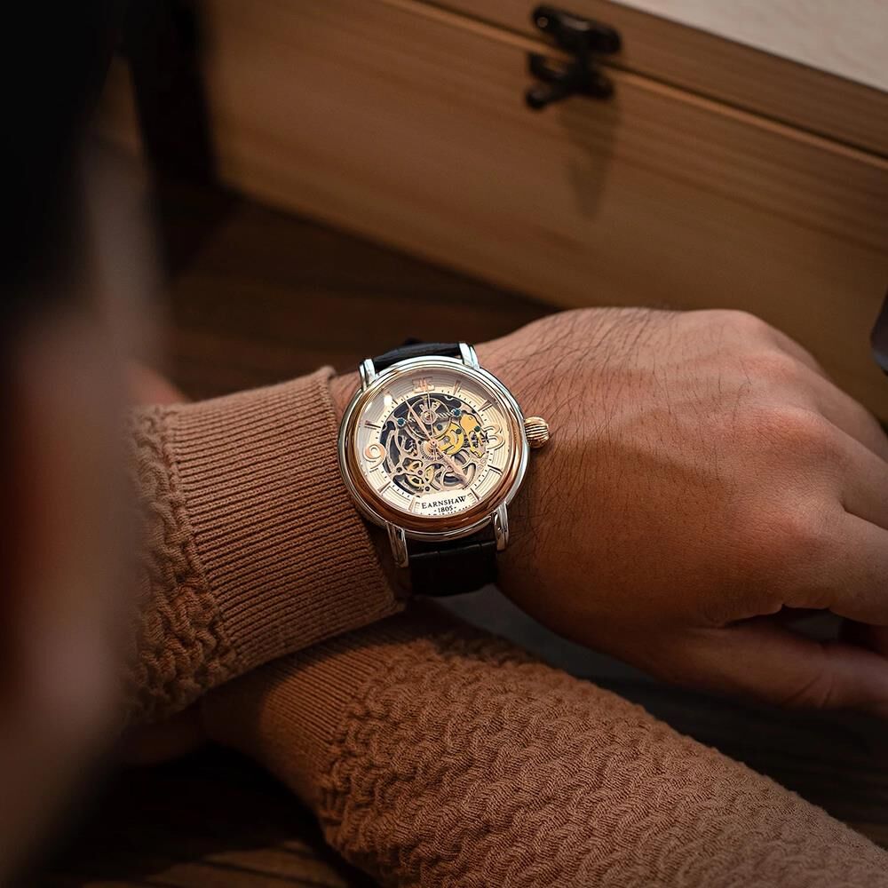 LONGCASE GRANDE SKELETON AUTOMATIC ES-8011-06 Erkek Kol Saati
