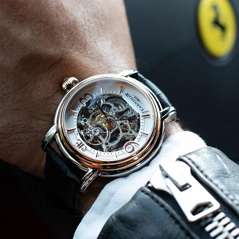 LONGCASE GRANDE SKELETON AUTOMATIC ES-8011-06 Erkek Kol Saati - Thumbnail