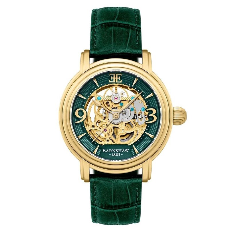 EARNSHAW - LONGCASE GRANDE SKELETON AUTOMATIC ES-8011-09 Erkek Kol Saati