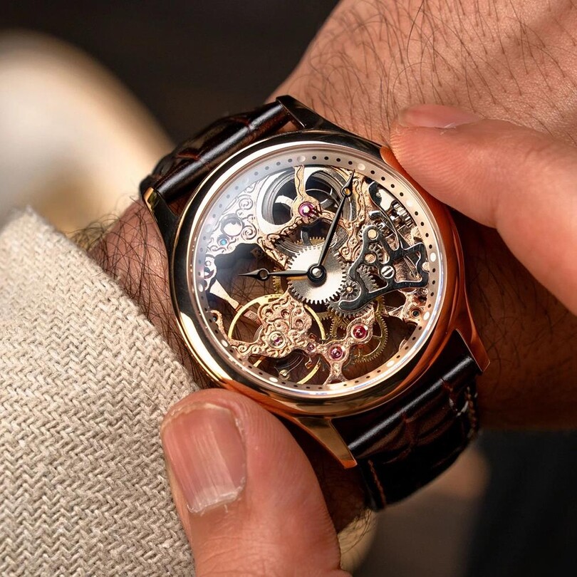 BAUER MECHANICAL SKELETON ES-8049-03 Erkek Kol Saati - Thumbnail