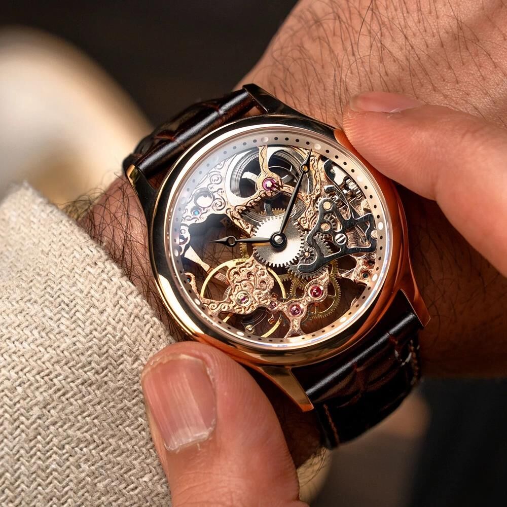 BAUER MECHANICAL SKELETON ES-8049-03 Erkek Kol Saati