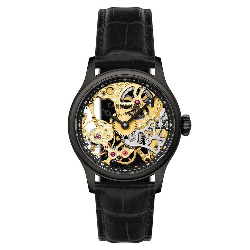 EARNSHAW - BAUER MECHANICAL SKELETON ES-8049-08 Erkek Kol Saati