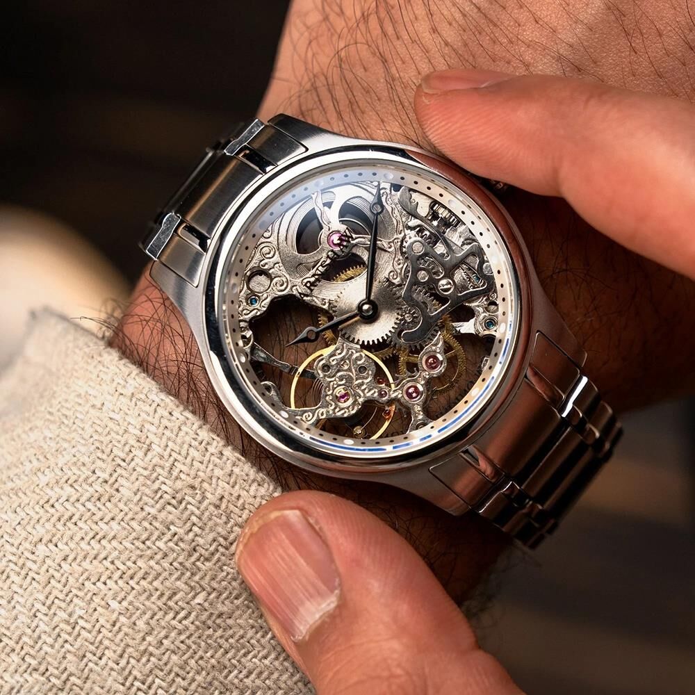 BAUER MECHANICAL SKELETON ES-8049-11 Erkek Kol Saati