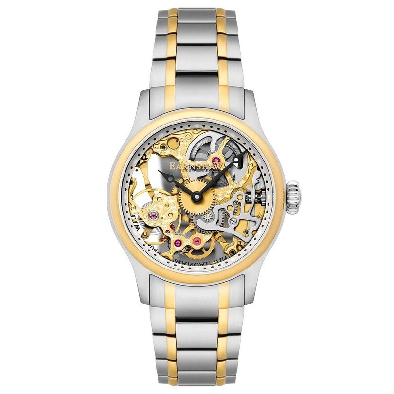 EARNSHAW - BAUER MECHANICAL SKELETON ES-8049-22 Erkek Kol Saati